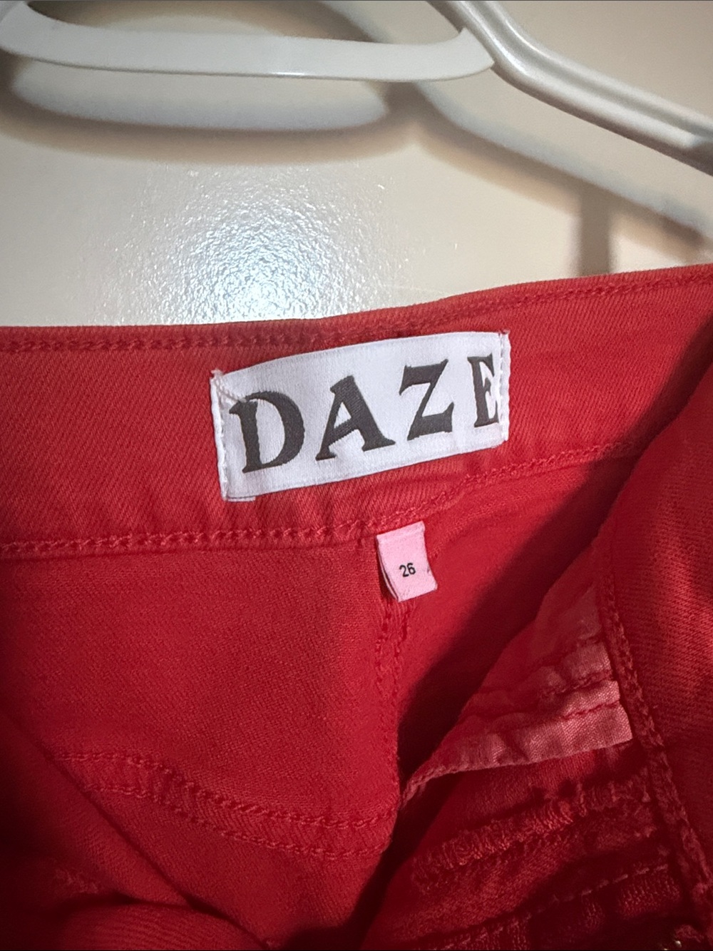 Women’s Red Wide-Leg DAZE Jeans - Picture 3 of 3